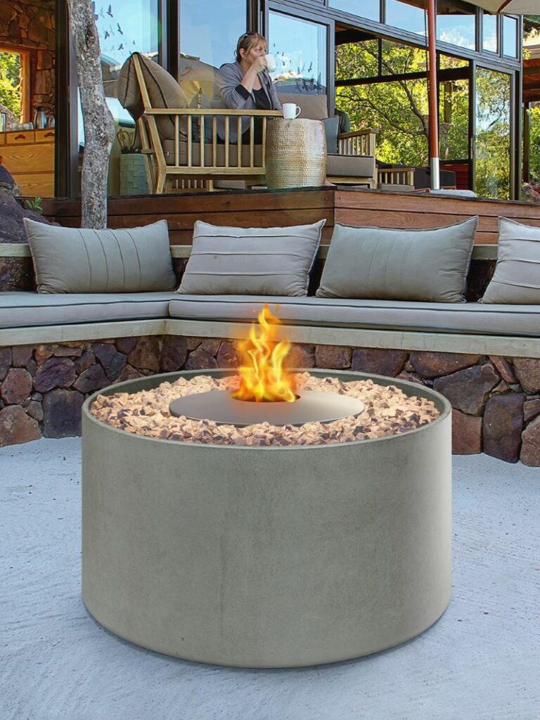 Icon Fires Round 380 Ethanol Burner Only - Abbey Fireplaces