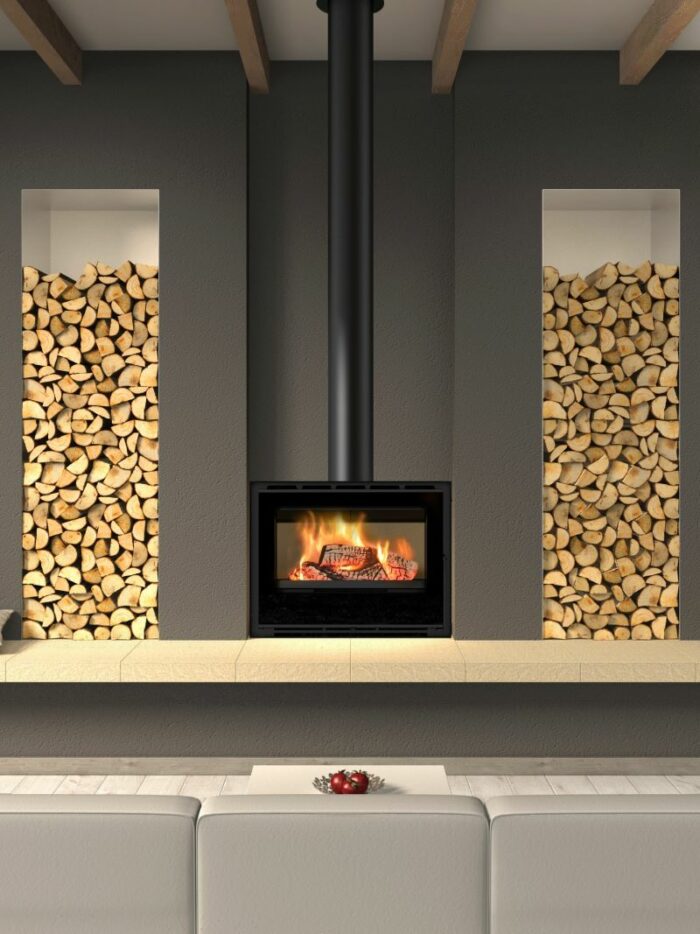 Bosq Aere 70S Freestanding Wood Fireplace - Abbey Fireplaces